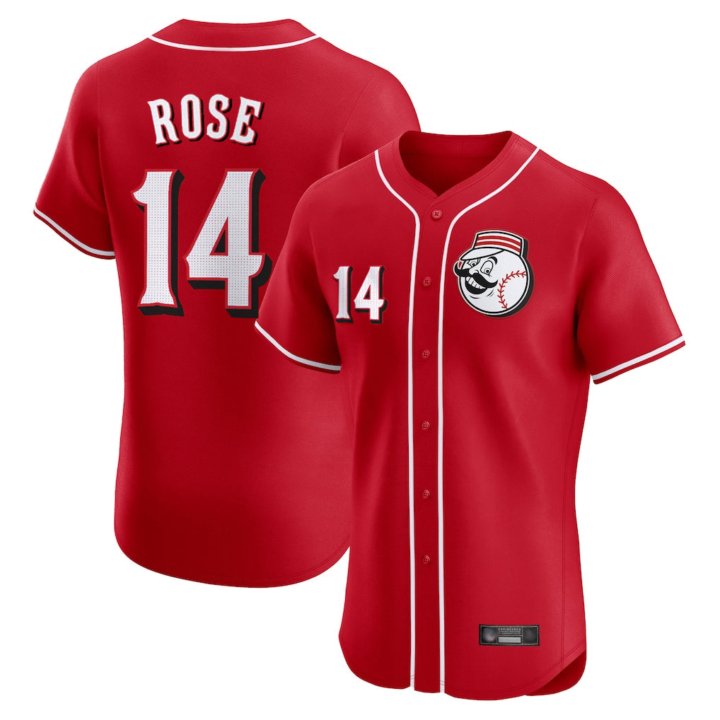 Cincinnati Reds #14 Pete Rose Player Red BFRAILEY Limited Elite Home Game Stitched Jerseys