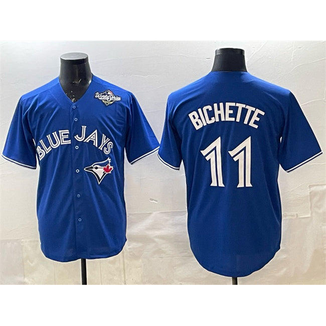 Toronto Blue Jays #11 Bo Bichette Royal BFRAILEY 2025 World Series Cool Base Stitched Jersey