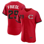 Cincinnati Reds #29 TJ Friedl Player Red BFRAILEY 2026 City Connect Limited Elite Home Stitched Jerseys