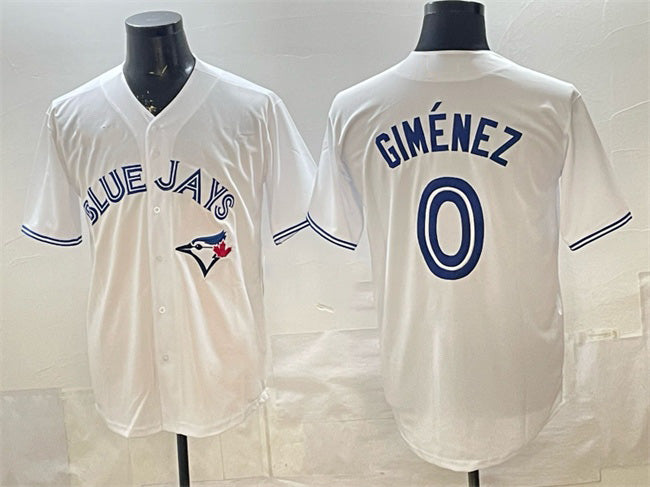 Toronto Blue Jays #0 Andres Gimenez White Gold BFRAILEY 2025 American League Champions Limited Jersey