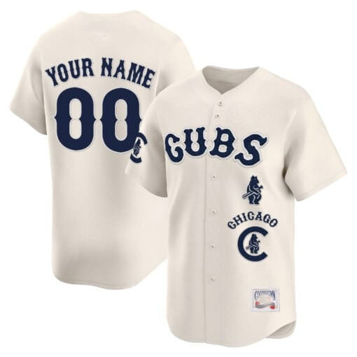 Custom Chicago Cubs Special Vapor Premier Limited Jersey ¨C Cream BFRAILEY