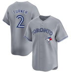 Toronto Blue Jays #2 Justin Turner Gray BFRAILEY Cool Base Stitched Jersey