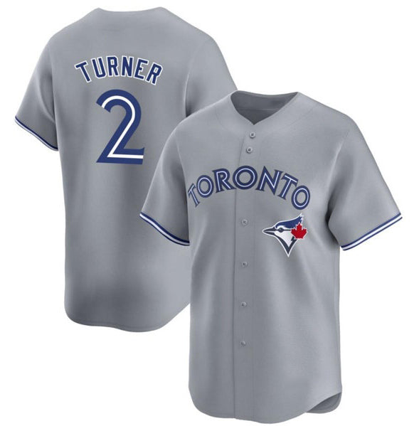 Toronto Blue Jays #2 Justin Turner Gray BFRAILEY Cool Base Stitched Jersey
