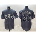 New York Mets #20 Pete Alonso Grey BFRAILEY 2024 City Connect Cool Base Stitched Jersey
