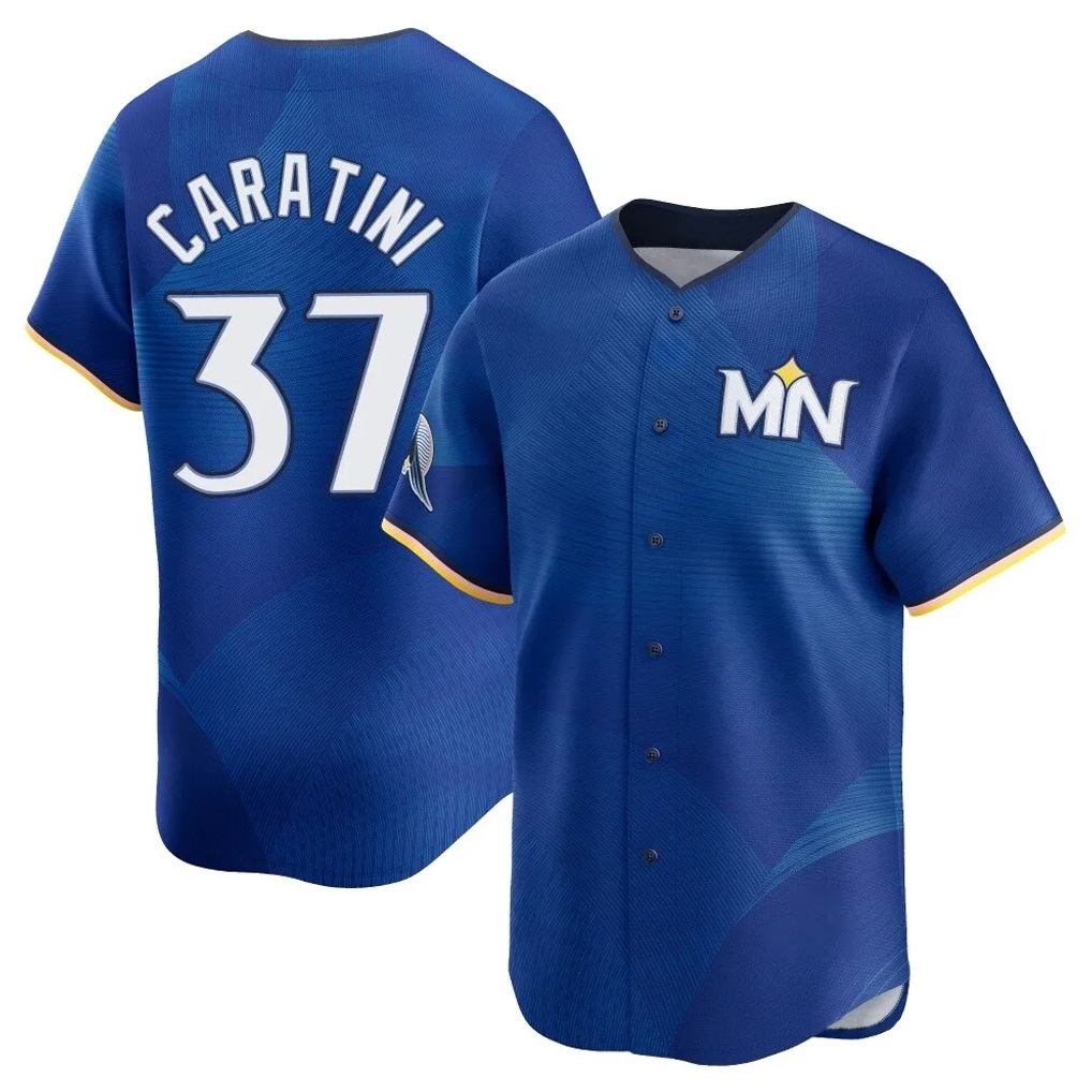 Minnesota Twins #37 Victor Caratini Player Royal BFRAILEYCity Connect Limited Home Stitched Jerseys