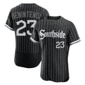 Chicago White Sox #23 Andrew Benintendi Player Black BFRAILEY City Connect Limited Elite Home Stitched Jerseys