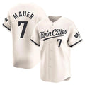 Minnesota Twins #7 Joe Mauer Player Cream BFRAILEYHome Limited Stitched Jerseys