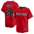 Cleveland Guardians #28 Tanner Bibee Player Red BFRAILEY Limited Home Stitched Jerseys
