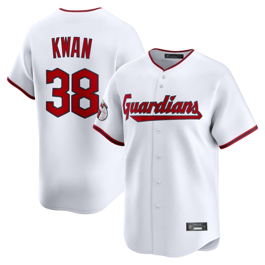 Cleveland Guardians #38 Steven Kwan Player White BFRAILEY Limited Home Game Stitched Jerseys