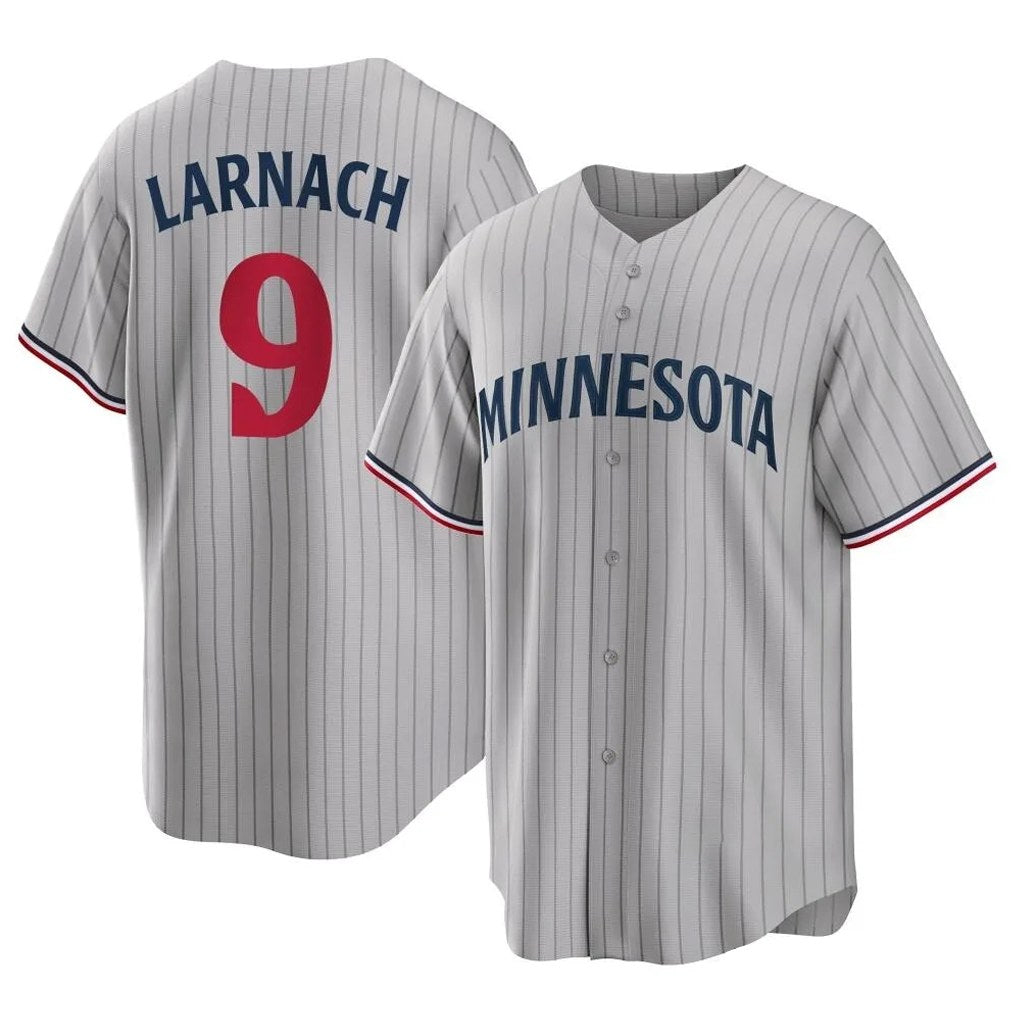 Minnesota Twins #9 Trevor Larnach Player Gray BFRAILEYGame Limited Home Stitched Jerseys