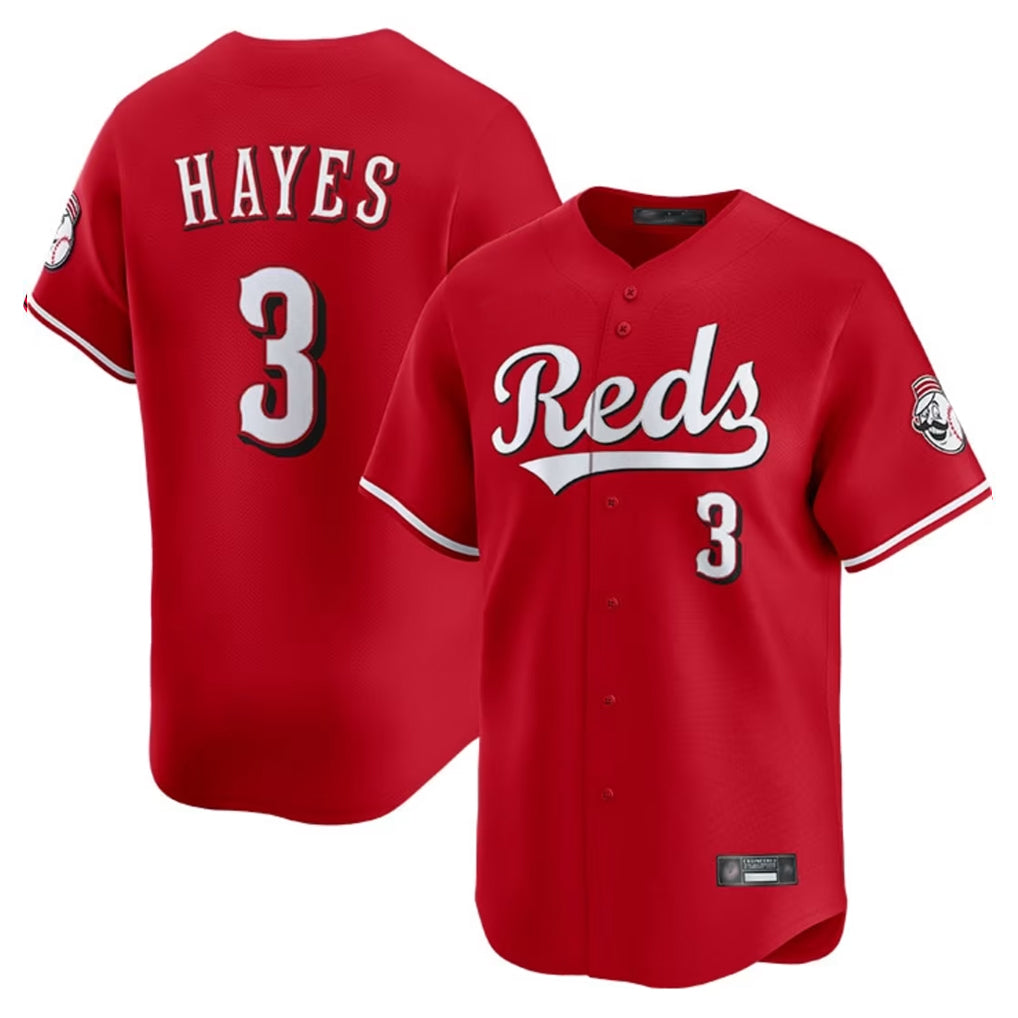 Cincinnati Reds #3 Ke'Bryan Hayes Player Red BFRAILEY Home Limited Stitched Jerseys
