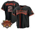 San Francisco Giants #2 Willy Adames Black BFRAILEY 2026 Alternate Stadium Stitched Jersey