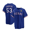 Texas Rangers #53 Adolis Garc¨ªa Royal BFRAILEY 2023 World Series Stitched Jersey