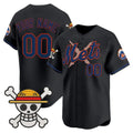 Custom New York Mets x One Piece Black BFRAILEY Vapor Premier Limited Jersey - Stitched
