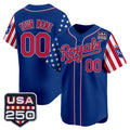 Custom Kansas City Royals America 250 Edition Vapor Premier Limited Royal BFRAILEY Stitched Jerseys