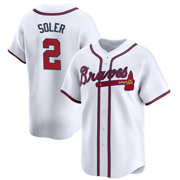 Atlanta Braves #2 Jorge Soler White BFRAILEY 2024 Home Limited Stitched Jersey