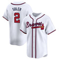 Atlanta Braves #2 Jorge Soler White BFRAILEY 2024 Home Limited Stitched Jersey