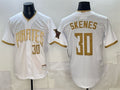 Pittsburgh Pirates #30 Paul Skenes White BFRAILEY 2026 City Connect Stadium Stitched Jersey