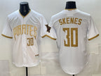 Pittsburgh Pirates #30 Paul Skenes White BFRAILEY 2026 City Connect Stadium Stitched Jersey