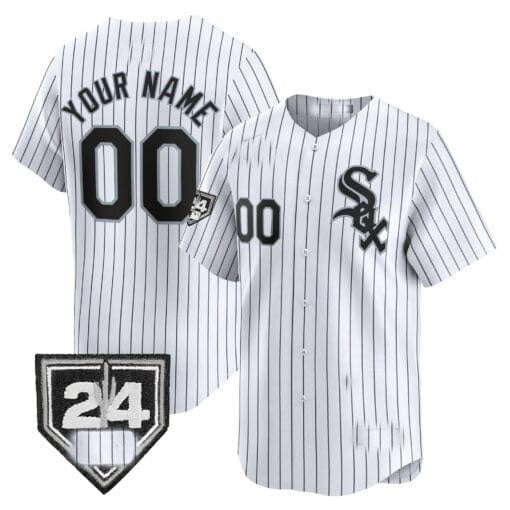 Custom Chicago White Sox 2024 Spring Training Patch Vapor Premier Limited Jersey ¨C White BFRAILEY