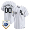 Custom Chicago White Sox 2024 Jackie Robinson Patch Vapor Premier Limited Jersey ¨C White BFRAILEY