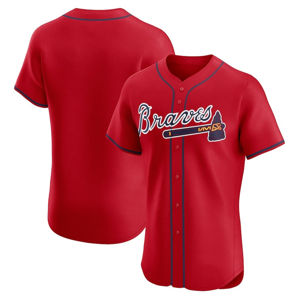 Atlanta Braves Red BFRAILEY Alternate Elite Jersey