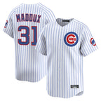 Chicago Cubs #31 Greg Maddux Player White BFRAILEY Limited Home Game Stitched Jerseys