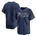 Tampa Bay Rays Blank Navy BFRAILEY Away Limited Stitched Jersey
