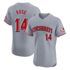 Cincinnati Reds #14 Pete Rose Player Gray BFRAILEY Limited Elite Home Stitched Jerseys