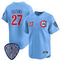 Chicago Cubs #27 Seiya Suzuki Player Blue BFRAILEY Vapor Premier Limited Home Stitched Jerseys