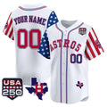 Custom Houston Astros America 250 Edition Vapor Premier Limited White BFRAILEY Stitched Jerseys