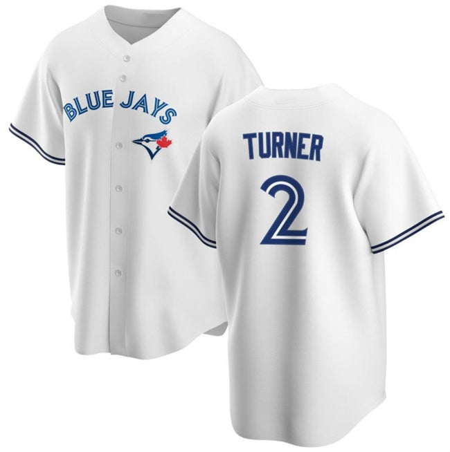 Toronto Blue Jays #2 Justin Turner White BFRAILEY Cool Base Stitched Jersey