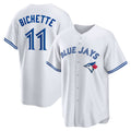 Toronto Blue Jays #11 Bo Bichette White BFRAILEY Replica Player Jersey