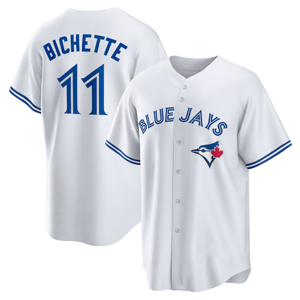 Toronto Blue Jays #11 Bo Bichette White BFRAILEY Replica Player Jersey