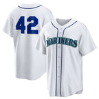 Seattle Mariners #42 Jackie Robinson White BFRAILEY Home 2025 Day Replica Jersey