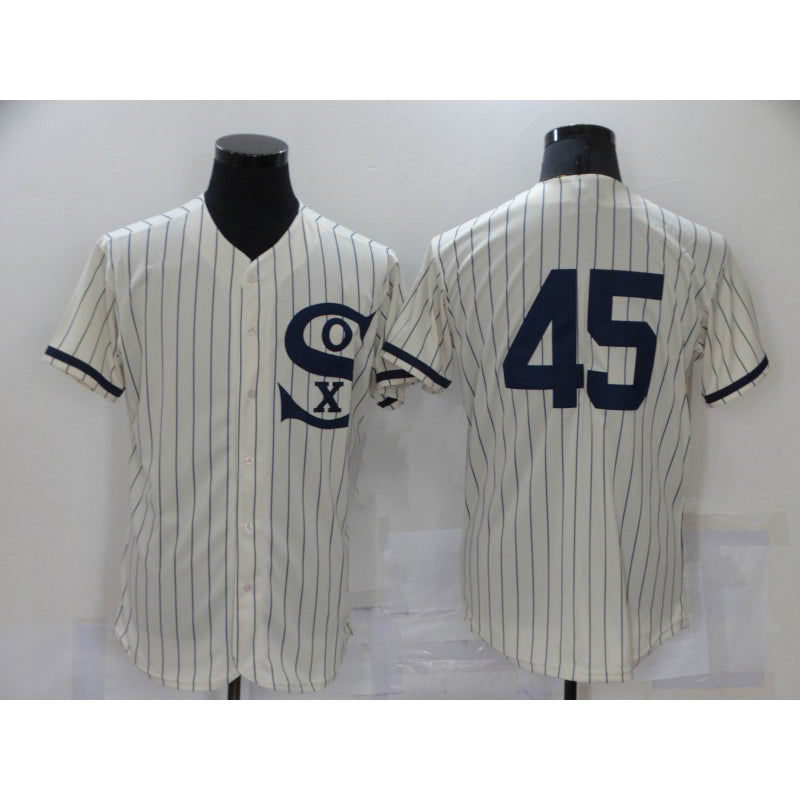Chicago White Sox #45 Michael Jordan 2021 Cream Navy BFRAILEY Field of Dreams Flex Base Stitched Jersey