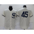 Chicago White Sox #45 Michael Jordan 2021 Cream Navy BFRAILEY Field of Dreams Flex Base Stitched Jersey