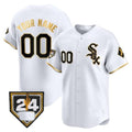 Custom Chicago White Sox 2024 Spring Training Patch Vapor Premier Limited  Jersey ¨C White Gold BFRAILEY
