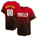 Custom Philadelphia Phillies Active Player Red BFRAILEY 2024 City Connect Limited Stitched Jersey