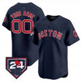 Custom Boston Red Sox 2024 Spring Training Patch Vapor Premier Limited Jersey ¨C Navy BFRAILEY