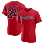 Cleveland Guardians #24 Triston McKenzie Player Red BFRAILEY Limited Elite Home Stitched Jerseys