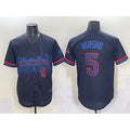 Toronto Blue Jays #5 Daulton Varsho Navy BFRAILEY 2024 City Connect Limited Stitched Jersey