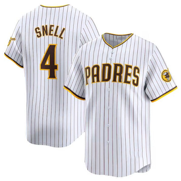 San Diego Padres #4 Blake Snell White BFRAILEY 2024 Home Limited Stitched Jersey
