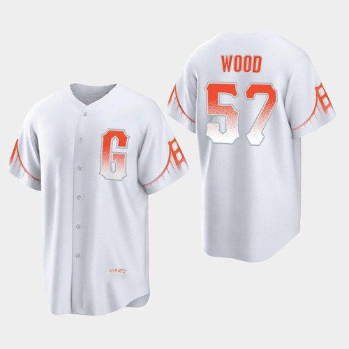 San Francisco Giants #57 Alex Wood White BFRAILEY 2021 City Connect Jersey