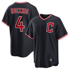 Cleveland Guardians #4 Brayan Rocchio Player Navy BFRAILEY Home Game Stitched Jerseys