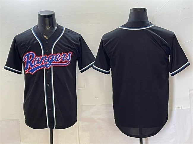 Texas Rangers Blank 2026 Fashion Replica Black BFRAILEY Out Stitched Jersey