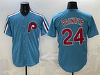 Philadelphia Phillies #24 Andrew Painter Blue BFRAILEY Cool Base Stitched Jersey