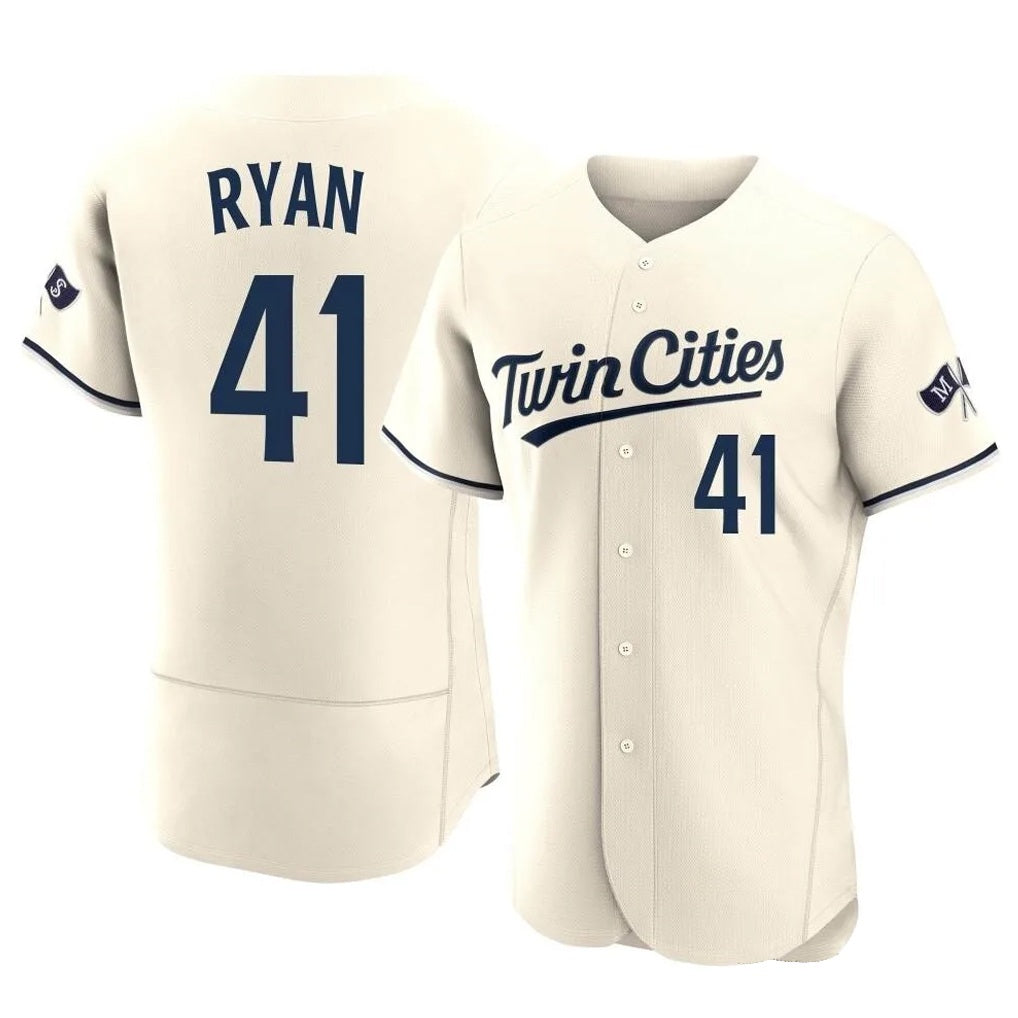Minnesota Twins #41 Joe Ryan Player Cream BFRAILEYHome Limited Elite Stitched Jerseys