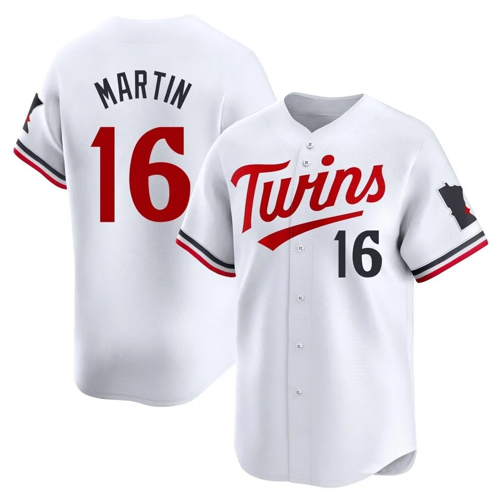 Minnesota Twins #16 Austin Martin Player White BFRAILEYHome Limited Stitched Jerseys