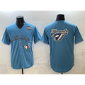Toronto Blue Jays Team Big Logo Blue BFRAILEY 2025 World Series Home Cool Base Stitched Jersey